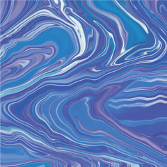 Abstract Blue Holographic Liquid Background