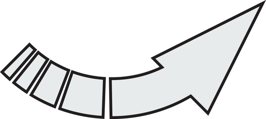 矢印＿アウトラインあり　白塗り
