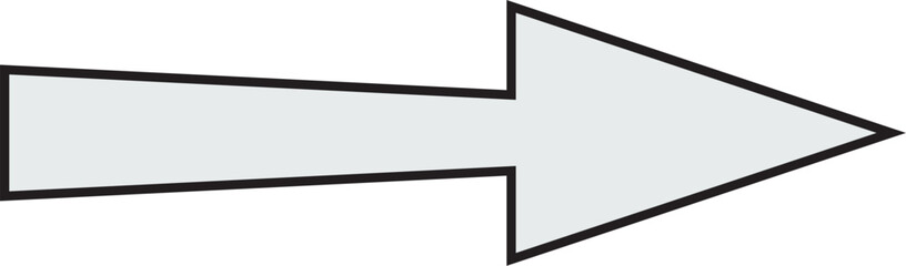 矢印＿アウトラインあり　白塗り
