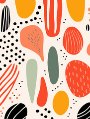 Colorful abstract pattern background. Good for fashion fabrics, children’s clothing, T-shirts, postcards, email header, wallpaper, banner, posters, events, covers, advertising, and more.