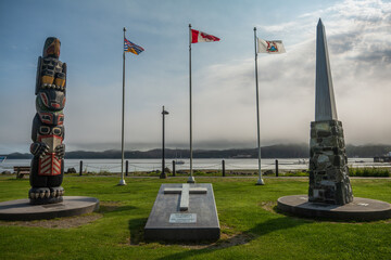 Carrot Park Monument in Port Hardy, British Columbia, Canada.