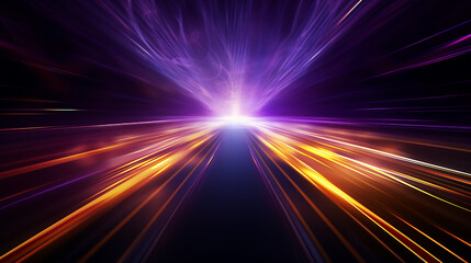 Fototapeta na wymiar Abstract star or sun light glow purple and gold light effect. Explosion effect. Fast motion effect. sunlight special lens flare light effect. 