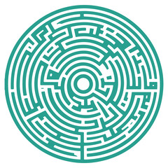 a circle maze game for kids, the challenging riddle game, the labyrinth for learning