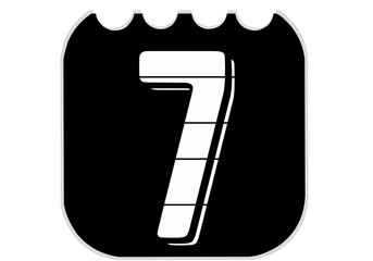 silhouette of the 7th