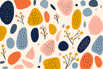 Abstract pattern background. Good for fashion fabrics, children’s clothing, T-shirts, postcards, email header, wallpaper, banner, posters, events, covers, advertising, and more.