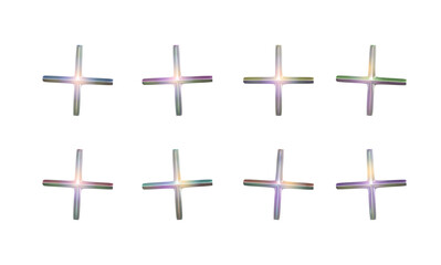 3D chrome crosses