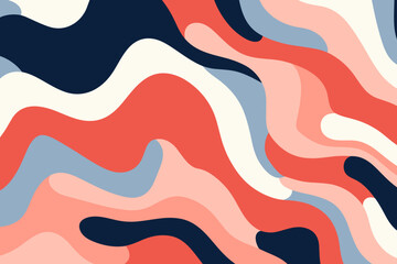 Colorful lines dots shapes floral seamless pattern background. Good for fashion fabrics, children’s clothing, T-shirts, postcards, email header, wallpaper, banner, posters, events, covers, and more.