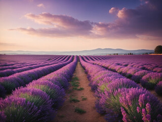 Fototapeta premium Lavender quote: As Rosemary is to the spirit, Lavender is to the soul