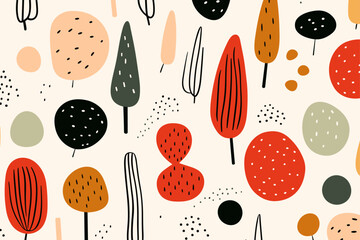 Abstract seamless pattern background. Good for fashion fabrics, children’s clothing, T-shirts, postcards, email header, wallpaper, banner, posters, events, covers, and more.