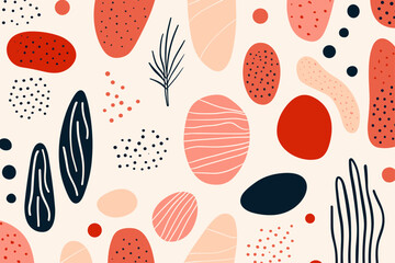 Abstract seamless pattern background. Good for fashion fabrics, children’s clothing, T-shirts, postcards, email header, wallpaper, banner, posters, events, covers, and more.