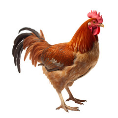 Rooster on transparent background