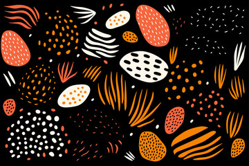 Abstract seamless pattern background. Good for fashion fabrics, children’s clothing, T-shirts, postcards, email header, wallpaper, banner, posters, events, covers, and more.