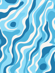 Beautiful wave seamless pattern background. Good for fashion fabrics, children’s clothing, T-shirts, postcards, email header, wallpaper, banner, posters, events, covers, advertising, and more.