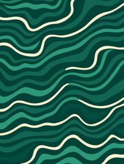 Beautiful wave seamless pattern background. Good for fashion fabrics, children’s clothing, T-shirts, postcards, email header, wallpaper, banner, posters, events, covers, advertising, and more.