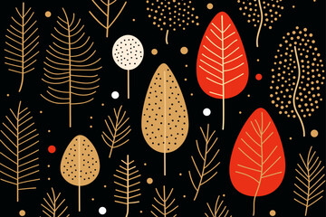 Winter floral seamless pattern background. Good for fashion fabrics, children’s clothing, T-shirts, postcards, email header, wallpaper, banner, posters, events, covers, and more.