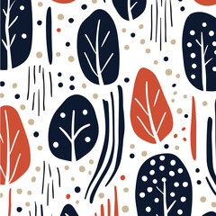 Winter floral seamless pattern background. Good for fashion fabrics, children’s clothing, T-shirts, postcards, email header, wallpaper, banner, posters, events, covers, and more.