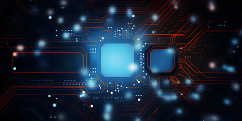 Obraz premium Computer technology concept illustration background 
