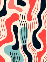 Colorful lines seamless pattern background. Good for fashion fabrics, children’s clothing, T-shirts, postcards, email header, wallpaper, banner, posters, events, covers, and more.