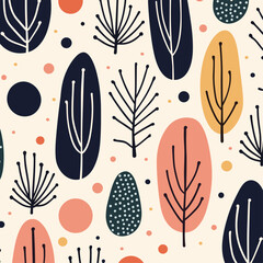 Winter floral seamless pattern background. Good for fashion fabrics, children’s clothing, T-shirts, postcards, email header, wallpaper, banner, posters, events, covers, and more.