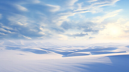 冬の風景、雪が積もる自然の景色