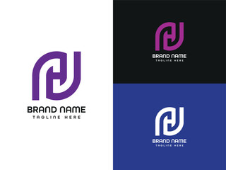 Company logo design. monogram logo design. modern logo design