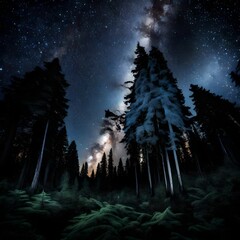 forest in night