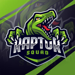 Raptor squad esport mascot logo design