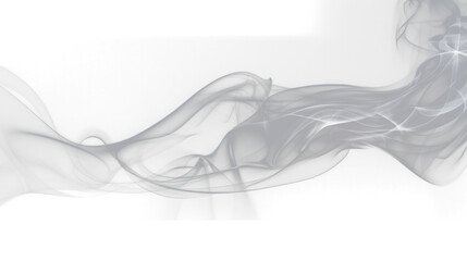 Smoke wave on the transparent background