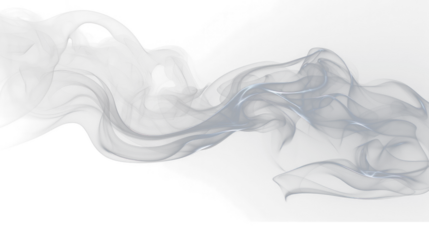 Smoke wave on the transparent background