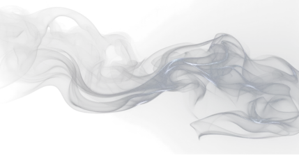 Fotobehang Smoke wave on the transparent background © EmmaStock