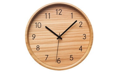 Classic Wooden Clock Design Transparent PNG
