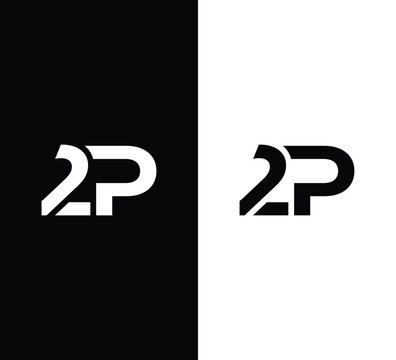 Monogram 2P Letter Logo Design. Usable for Business Logo. Logo Element