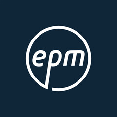 EPM logo letter mark monogram modern and simple minimal design for business use