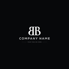 Monogram BB Letter Logo Design. Usable for Business Logo. Vector Logo