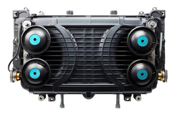 car radiator isolated on transparent background, Generative Ai