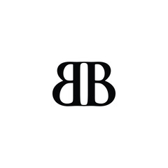 Monogram BB Letter Logo Design. Usable for Business Logo. Vector Logo