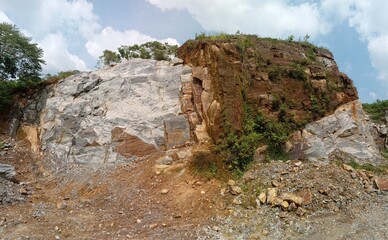 rocks in the mountains