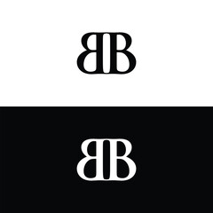 Monogram BB Letter Logo Design. Usable for Business Logo. Vector Logo