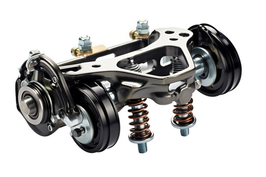 car suspension links isolated on transparent background, Generative Ai