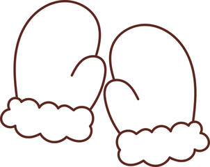 Collection of Christmas cartoons isolated on a white background. Little Santa with gifts and holiday decorations; cute card. Super cute cartoon character, illustration, hand drawn, vector