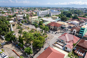 Santa Rosa, Laguna, Philippines - Aerial of the town of Sta Rosa.