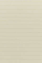 top view image of open planner notebook with blank page, lined paper texture background