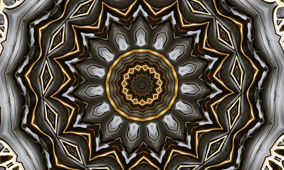 Abstract kaleidoscope background. Beautiful multicolor kaleidoscope texture. Unique mandala design.