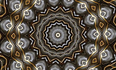 Abstract kaleidoscope background. Beautiful multicolor kaleidoscope texture. Unique mandala design.