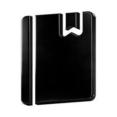 This is a beautifully designed 3D icon with a beautiful metallic texture.