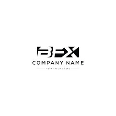 Minimalist BFX Letter Logo Design. Usable for Business Logo. Monogram