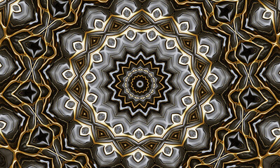 Abstract kaleidoscope background. Beautiful multicolor kaleidoscope texture. Unique mandala design.