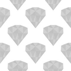 black diamond seamless pattern on white background