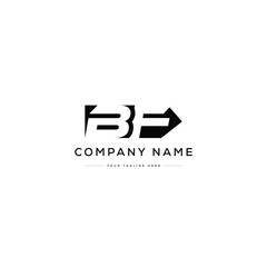 Monogram BF Letter Logo Design. Usable for Business Logo. Vector Logo