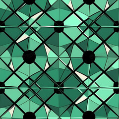 seamless background rhombuses green glass